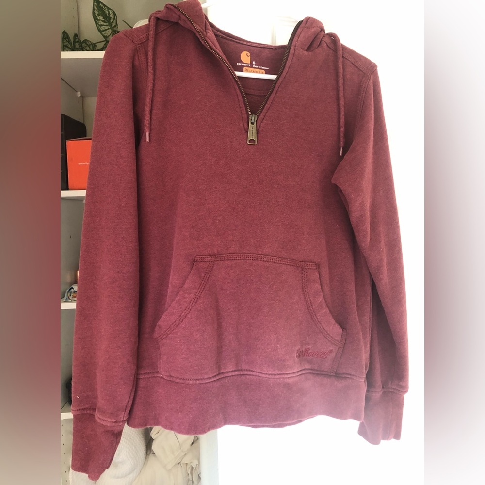 Carhartt berry 1/4 zip sweatshirt
